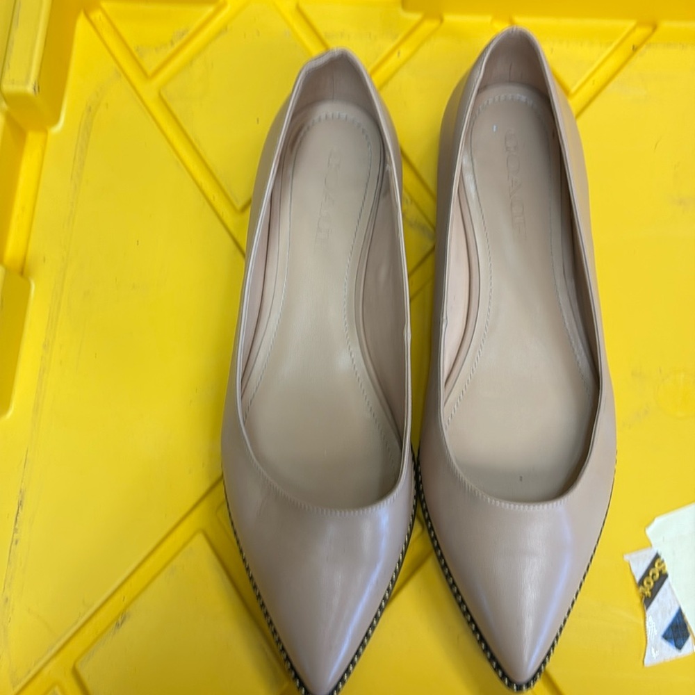 Coach beige flats size 9.5